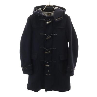 SCYE BASICS Melton Duffel Coat 38 Navy Women Used