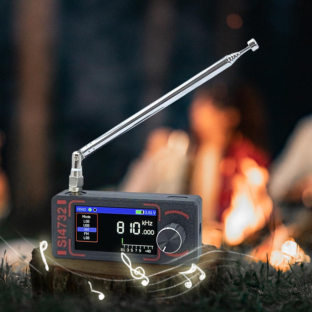 Mini SI4732 DSP Radio Full Band Mini Receiver with Antenna LSB USB AM FM Radio Pocket Radio Gifts for Seniors Elderly
