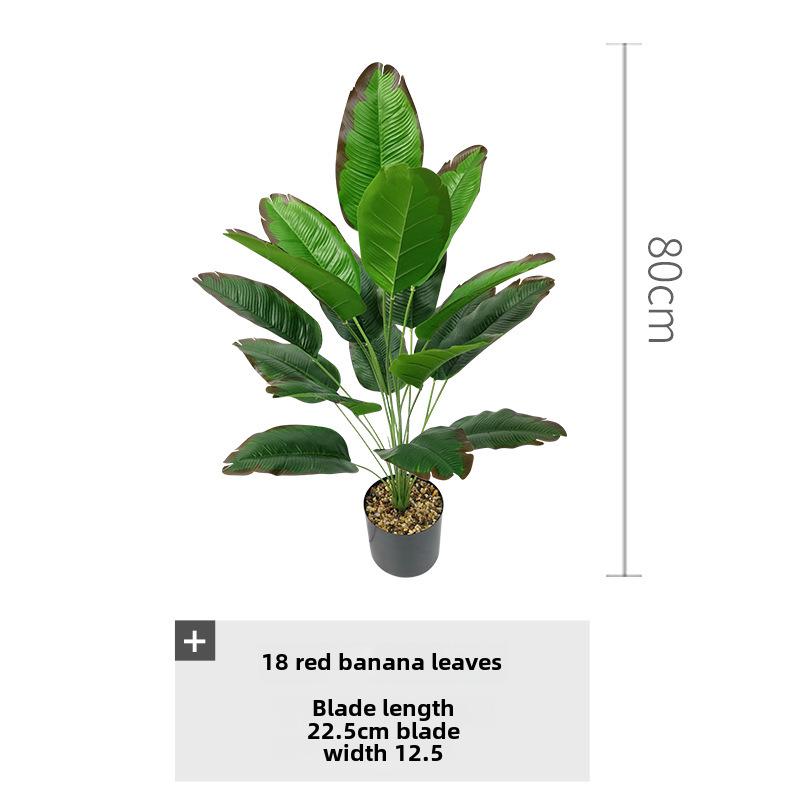 Large Nordic-style Banana Leaf Potted Plant - Indoor Decoration and Landscaping