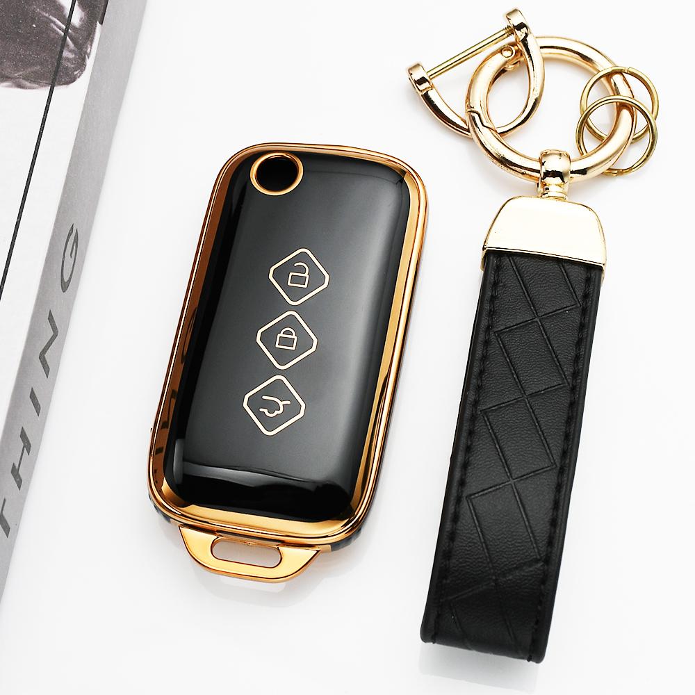 Auto Key Accessories For Wuling Hongguang S Baojun Rs 530 630 Chevrolet Aveo Trax Groove Captiva  Soft Tpu Flip Car Key Case