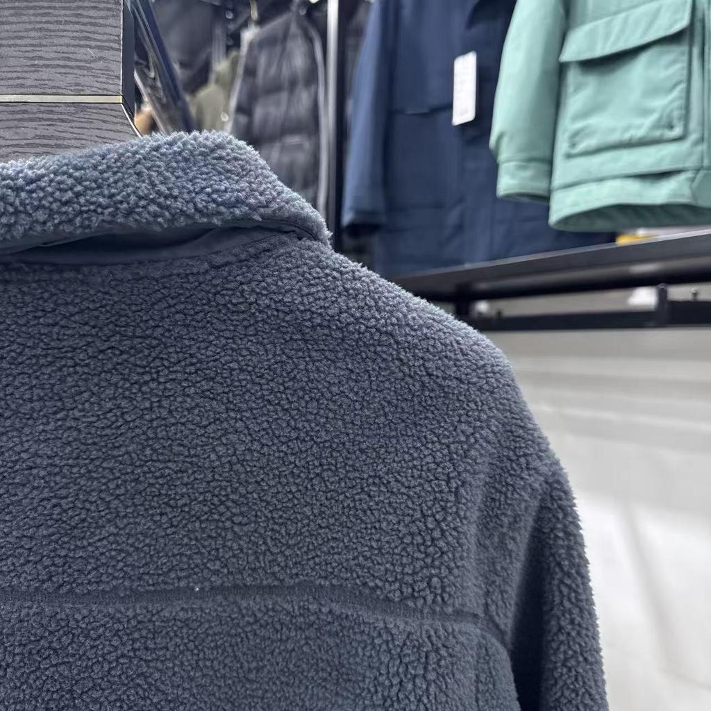 Sea Cut Double-Sided Warm Fleece: Lambswool Stand Collar Jacket for Autumn/Winter - Men's Clearance 4Y501A