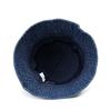 Bucket Hat Solid Color Washed Vintage Anti-UV Sunscreen Decorative Denim Unisex Women Men Cap Headwear