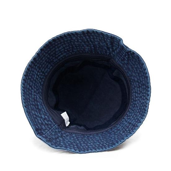 Bucket Hat Solid Color Washed Vintage Anti-UV Sunscreen Decorative Denim Unisex Women Men Cap Headwear