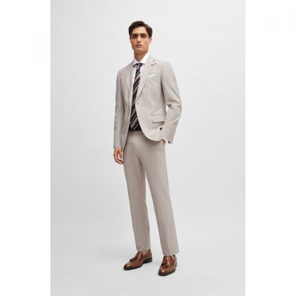 Boss 30  Off Slim Fit Wool Blend Beige Jacket Medium Beige 50514605260 