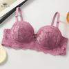 New Women Bras Sexy Lace Push Up French Style Lingerie Soft Deep V Top Breathable Thin Bralette Bras
