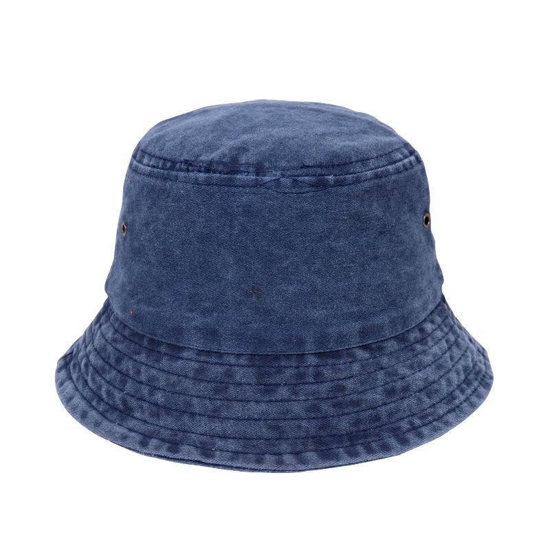 Old washed denim bucket hat spring and autumn summer basin hat versatile denim men's and women's retro