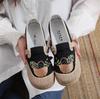 Damskie etniczne buty płócienne - Styl Starego Pekinu, Okrągły nosek, Płaska i lekka podeszwa, Miękka podeszwa, Buty w stylu casual