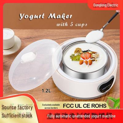 Automatic Cross-Border Home Yogurt Maker - Intelligent 304 Stainless Steel Machine with Cup Divider