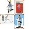 Julian Alvarez Argentina Poster Football Player Retro Metal Sign Poster Club Indoor Room Decor Custom Tin Home Wall Decor