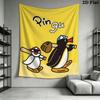 PINGU Wall Tapestry Aesthetic Wall Hanging Printed Fabric Blanket Decorative Tapestries for Bedroom Living Room Home Decor