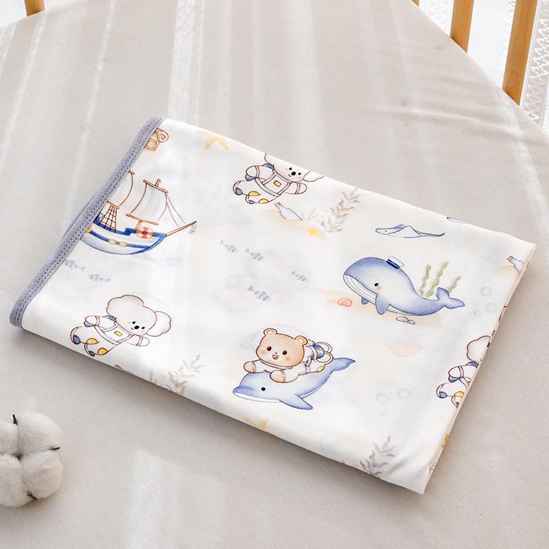 Oddychający kocyk otulacz dla noworodka z czystej bawełny, cienki, zapobiegający odruchowi Moro, niemowlęcy Typ A.