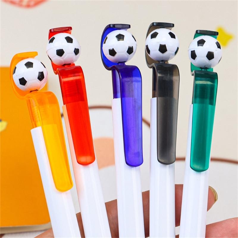 12Pcs Football Ballpoint Pen 1.0MM Retractable Ballpoint Pen Soccer Pen Refillable Signing Pen for Writing Journaling