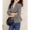 Women's Autumn Plaid Lapel Short 'Little Fragrance' Jacket