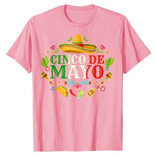 Cinco De Mayo Fiesta Surprise Camisa 5 De Mayo Viva Mexico TShirt Funny Family Graphic Tee Tops Holiday Vacation Clothes Gifts