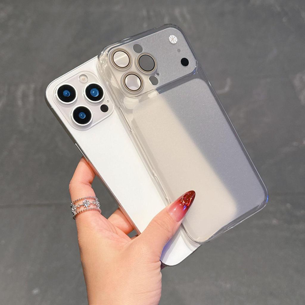 Ultra-Thin Apple 16 Frosted Soft Protective Case with Built-In Lens for iPhone 17 Pro Max