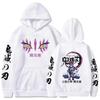 Japanese Anime Autumn New Hoodies for Men Akaza Manga Graphic Streetwear Pullover Hoody Long Sleeve Crewneck Hooded Sweatshirt