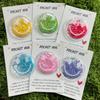 12pcs Colorful Glitter Joyful Face Stickers for Pocket Hug Cards,Plastic Decorations, For Halloween, Christmas, Party Decoration