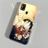 AD62 One Piece Luffy Clear Case for Samsung A04 A14 A23 A34 A54 M23 M33 M52 M53 Realme 10 9 C30S C35 C55 VIVO Y02 Y21 Y33S Y51 X80 V25 Cover