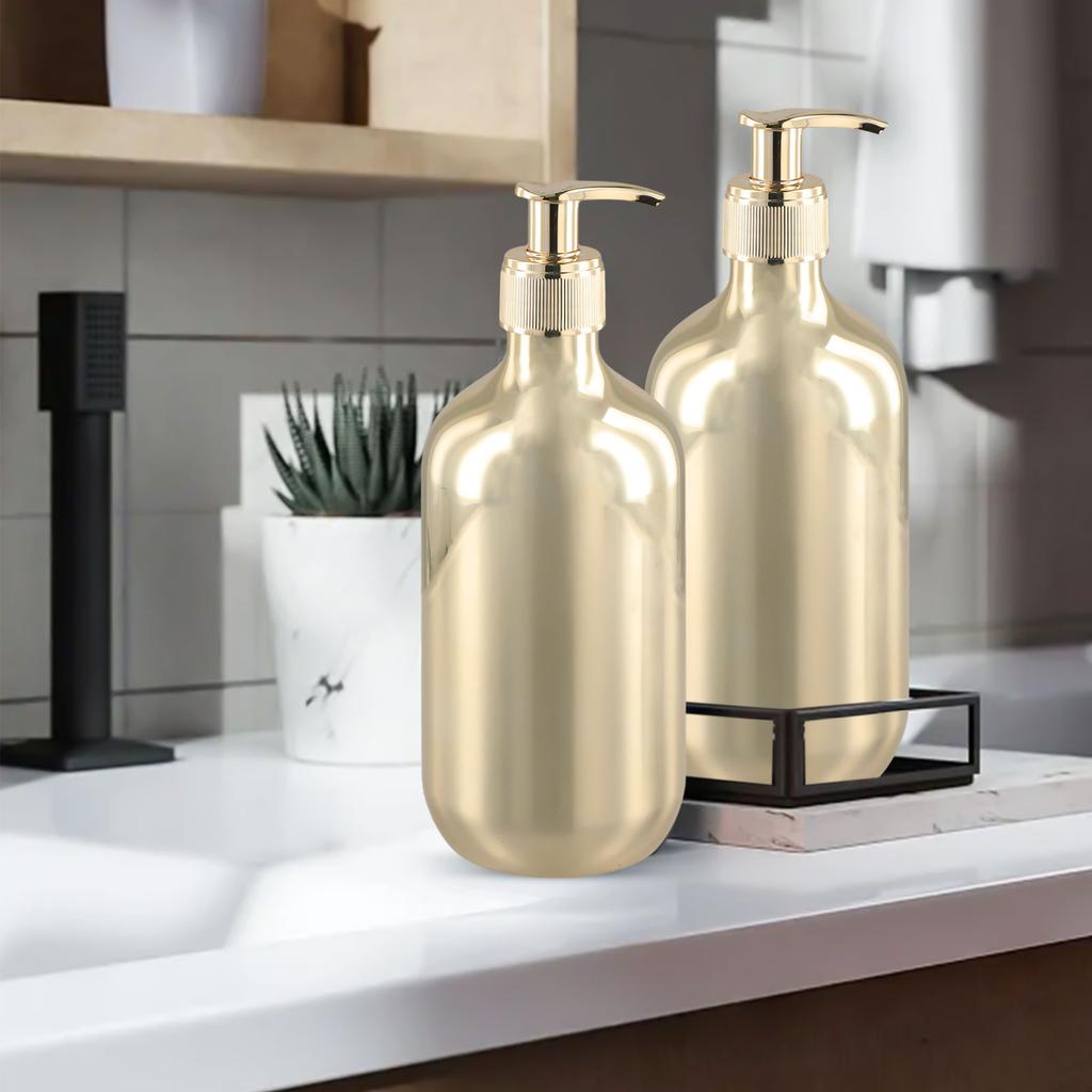 1 X Pump Head Shampoo Bottle Shampoo Bottle 300/500ml Business Trips For Travel Large Capacity Lotion Bottle PET Push
