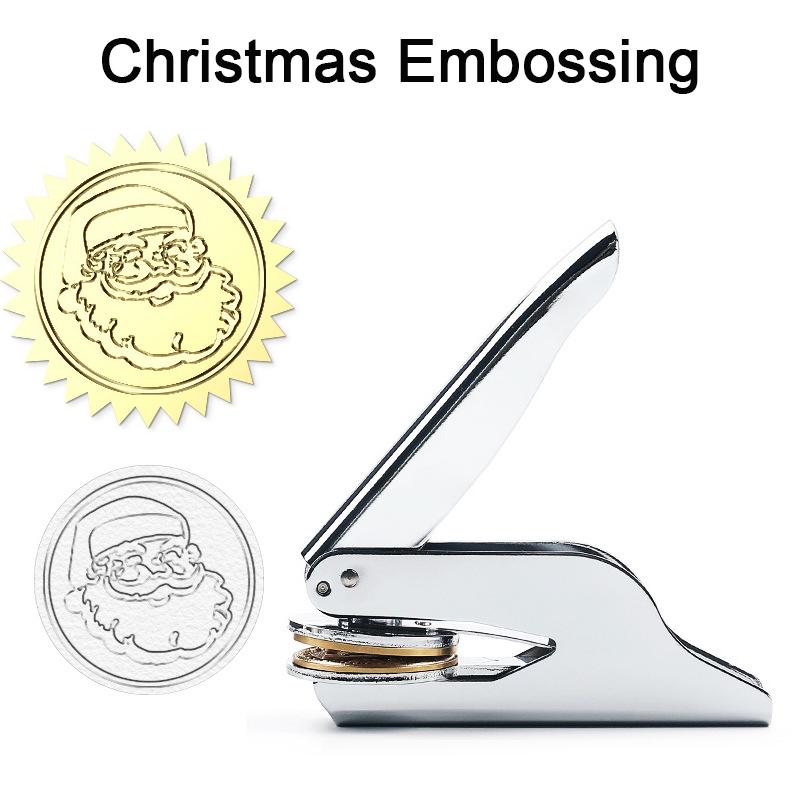 

Тисненые штампы - 42 мм Рождественские металлические штампы Идеально подходят для профессионального и личного использования, Книжные штампы, Канцелярские товары для офиса