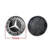 4ks 75mm středové krytky kol Ráfky Kryt náboje Znak Logo A1674015900 Příslušenství Černá Pšenice Pro Mercedes Benz