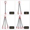 G80 Manganese Steel Lifting Chain Set: Hooks, Rings, Double Four-Leg Slings