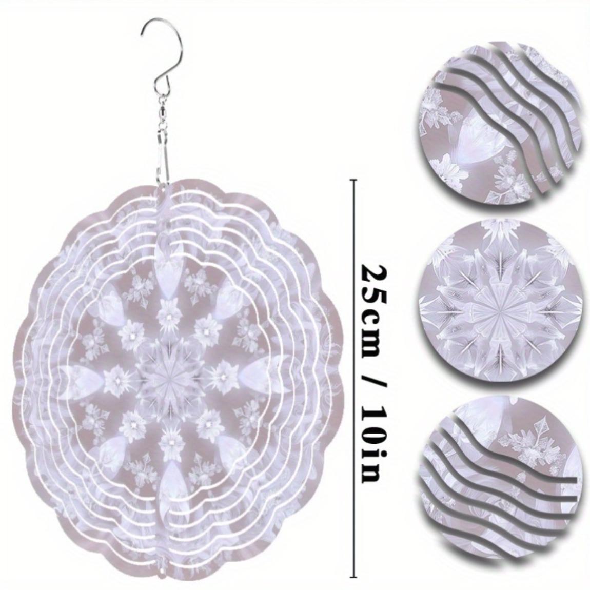 

10-дюймовый лебедь, колокольчик ветра, подвесной декор для улицы с вращающимся крючком, элегантный динамичный дизайн, идеально подходит для балкона, внутреннего двора, весны, лета 01A