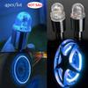 4x Car Wheel Tire Tyre Air Valve Stem Blue LED Light Lamp Caps Cover Accessories