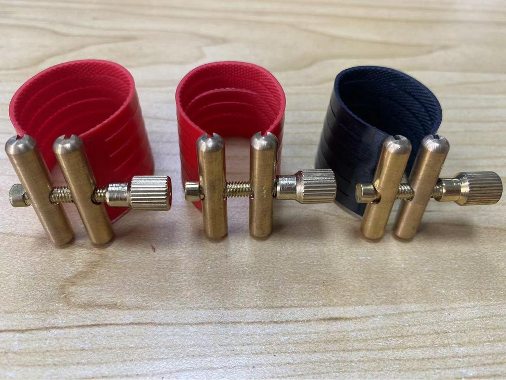Black PVC Saxophone Mouthpiece Clamp Ring for Tenor and Alto Saxophones