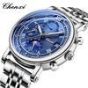 CHENXI Top Luxury Brand Men's Original Watches Waterproof Luminous Moon Phase Chronograph Multifunction Quartz Watch New Gift