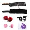 Paar Bondage Kunstleder Plüsch Manschetten Kette Erwachsene Sex Spiel Zurückhaltung Handschellen Erwachsene Produkt