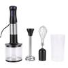Immersion Hand Blender 4 in 1 20 Speeds Food Processor Stick Blender Stainless Steel with Boost Button 500W