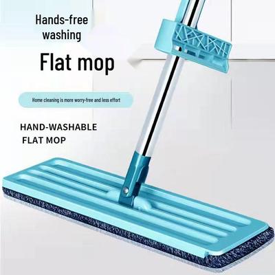Dual-Use Rotating Flat Mop for Dry & Wet Cleaning – No-Wash Floor Mop for Tile