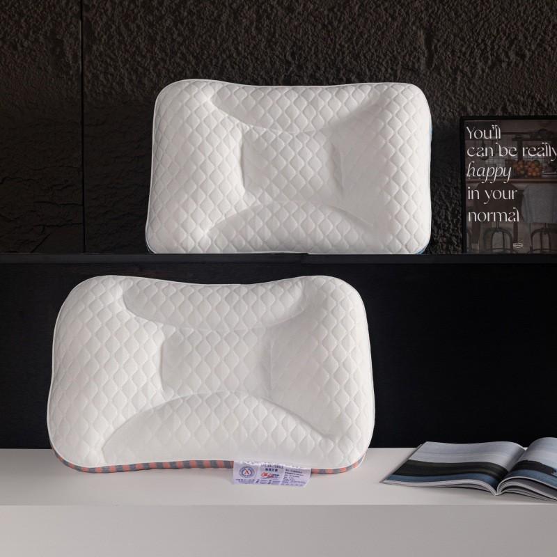 Washable Memory Foam Pillow Deep Sleep Adult Bone-Shaped Support With Hollow Fiber Fill