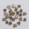 40pcs 8mm Heart Shape Buttons DIY Mini Ultra-small Buckles Metal Shoes Buckle For 1/6 Clothing Buckles Accessories