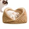 Creative Foldable Cat Sleeping Beds Warm Thickened Cat Cave Multifunctional Soft Pet Beds Winter Season