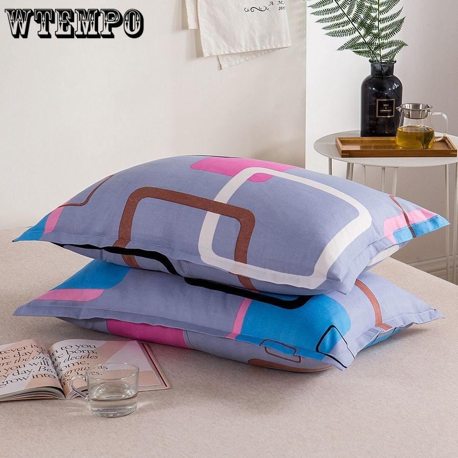Printed Pillowcase Bedding Fashion Student Dormitory Essential Pillowcase 48X74cm A Pair