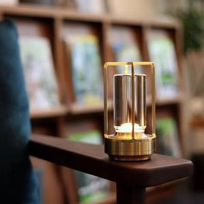 Portable Metal Table Lamp Touch Control Adjustable Dimmable Flicker Free Rechargeable Cordless Battery Powered Small Desk Lamp