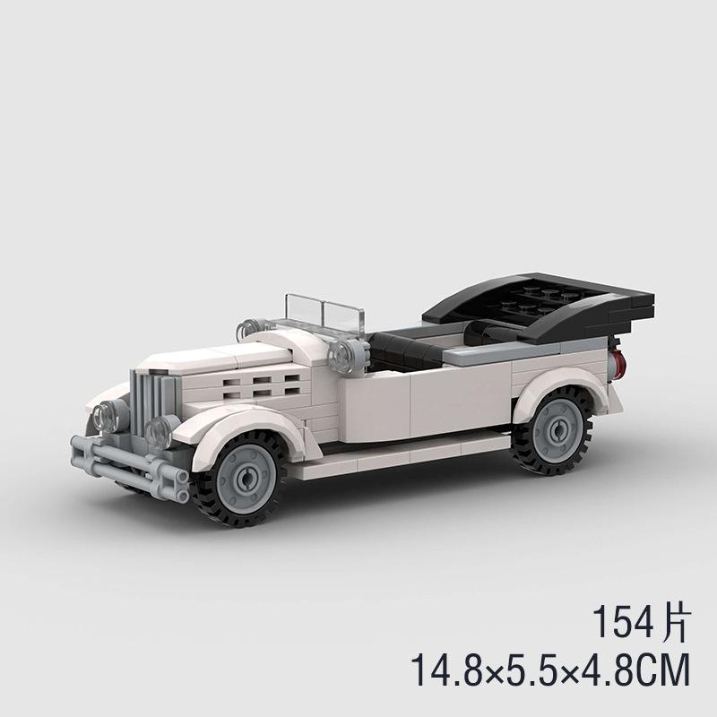 Technical Speed MOC Car City Super Rally Car Building Blocks Bricks Ornament Retro VintageToys For Kids Adults Birthday Gifts