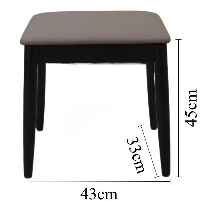 

Makeup Stool Wooden Inductive Unlocking Stools Modern Luxury Dresser Chair Multifunctional Aesthetic Chairs with Storage Space серый