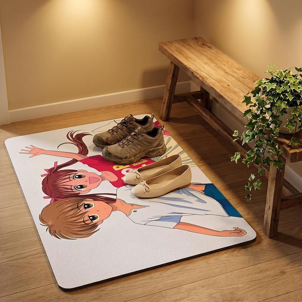 K-Kodocha Game Fashion Floor Mat Super Absorbent Diatomite Bath Mat Quick Dry, Non-slip And Water-absorbing Floor Mat