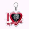 Pfp Sephiroth Acrylic KeyChain Pendant Key Ring I Love My Boyfriend Girlfriend Pink Heart Keyring for Bag Pendant Jewelry Gifts
