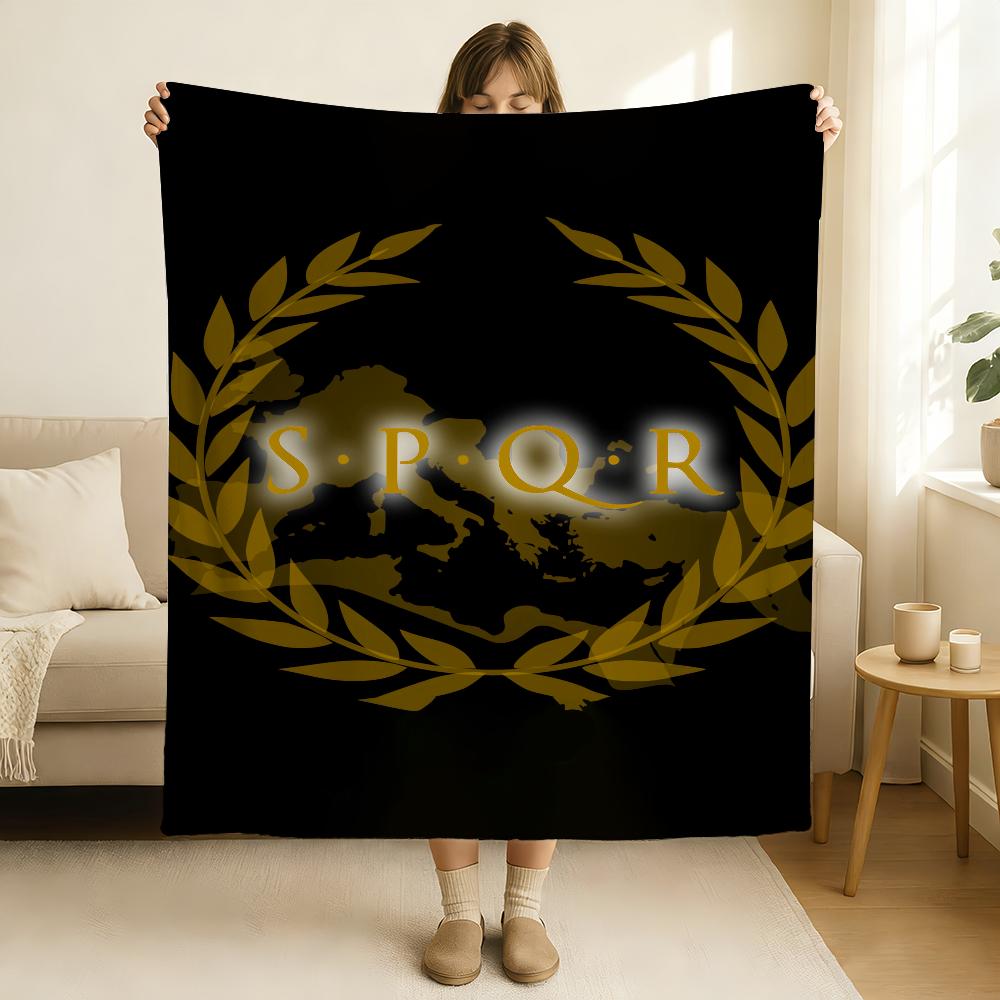 Mode SPQR Decke Weich und Hautfreundlich Für Couch Bett Nickerchen Tagesdecke Alle Jahreszeiten Bettdecke