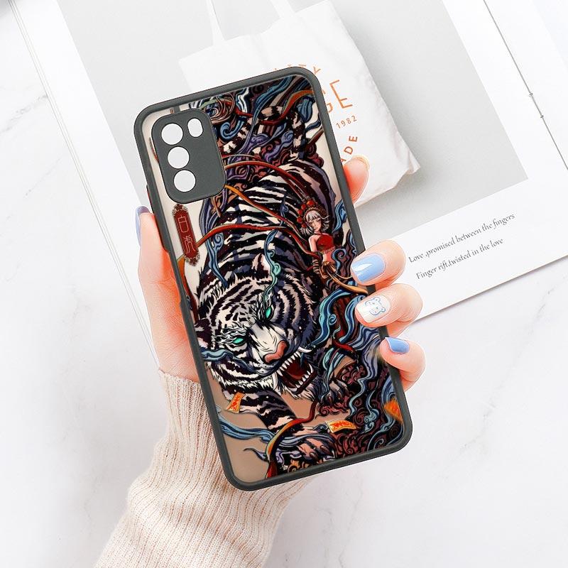 Cool Tiger Dragon Cloud Phone Case For Xiaomi Mi 11 Lite 5G NE 12 12T Pro 11T 9 10 Cover POCO X3 NFC F3 M3 M4 X4 Pro Matte Funda