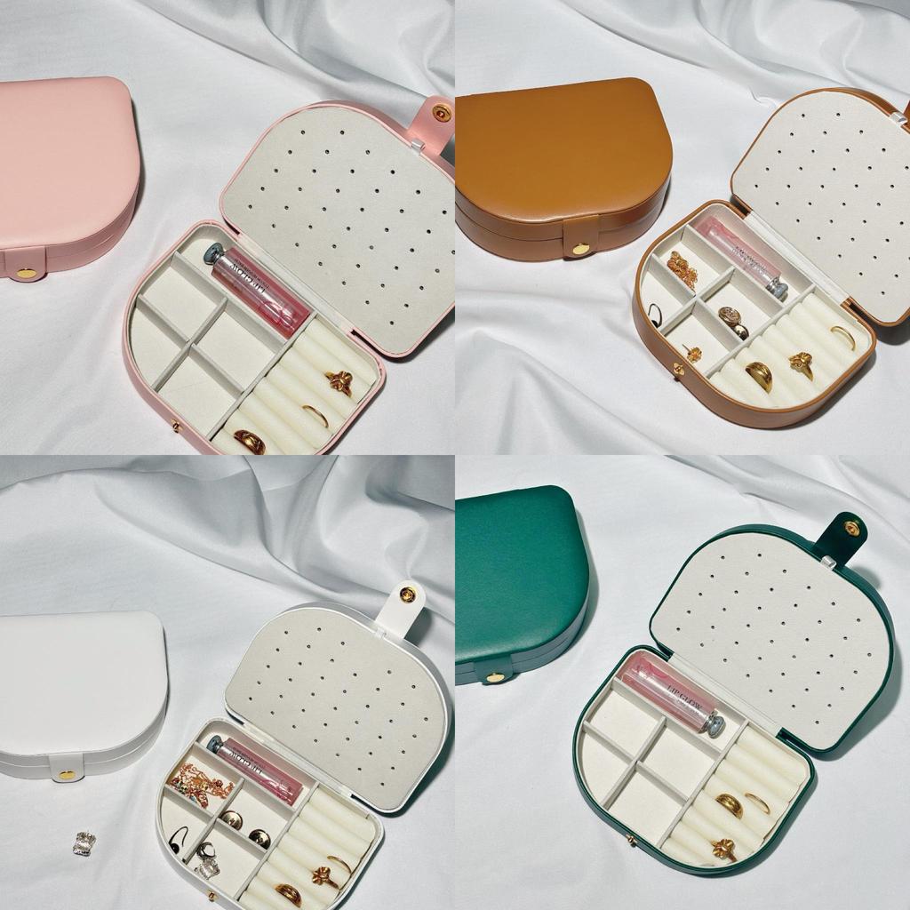 Luxury Pu Jewelry Organizer With Hard Structure For Earrings And Necklaces
