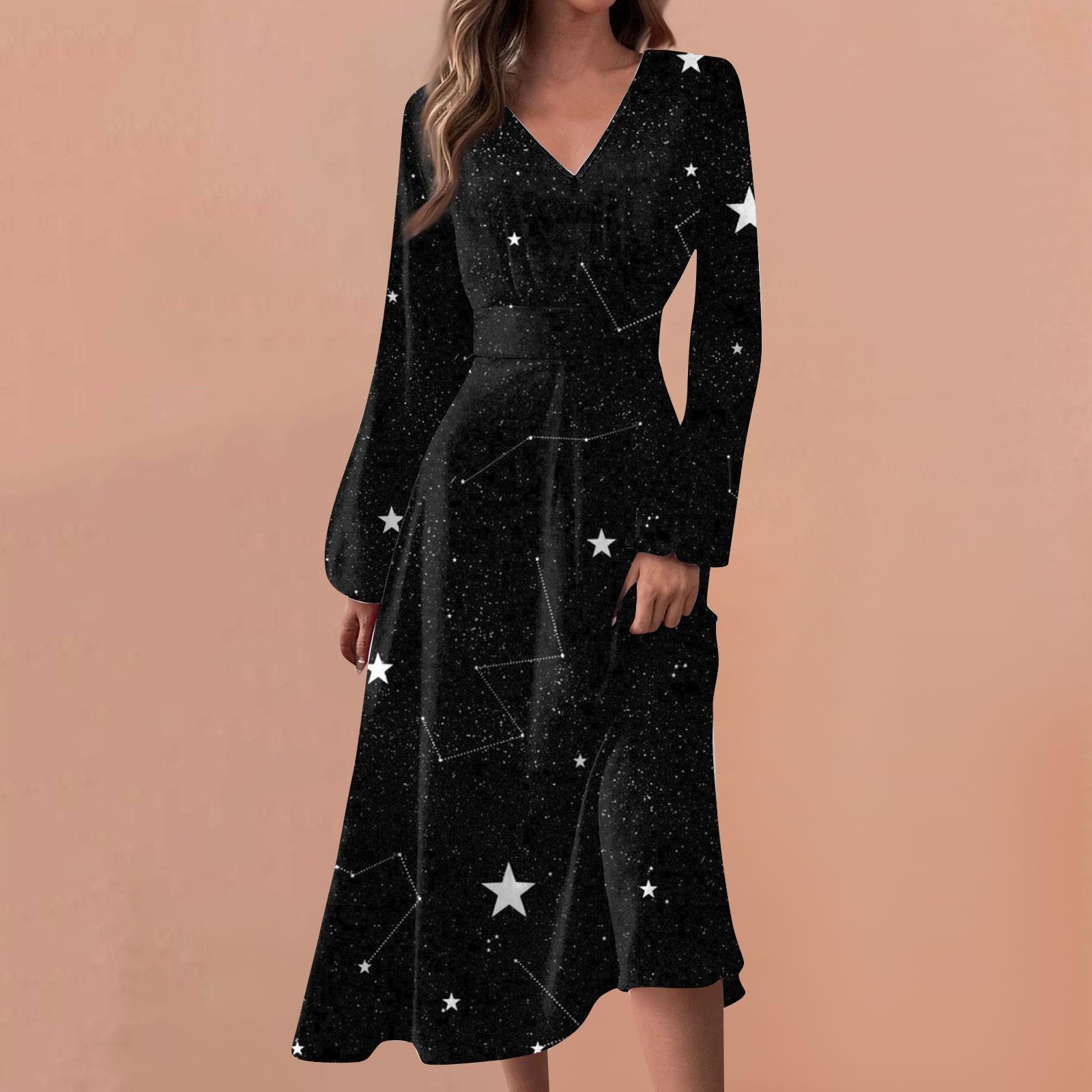 

Женские весенне-осенние повседневные модные длинные платья с v-образным вырезом и длинным рукавом с цветочным принтом