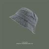 Retro washed denim bucket hat fashionable and old versatile sunshade basin hat breathable plain face small hat
