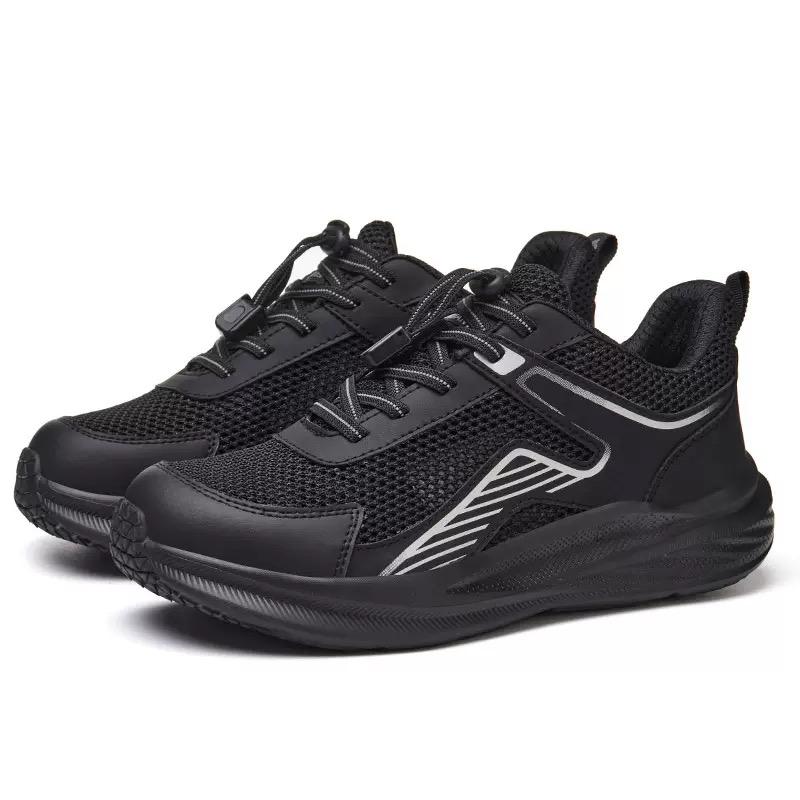 Men's Soft and Lightweight Anti-Smashing Steel Head Anti-Puncture Protective Shoes Fashion Wear-Resistant Work Safety Shoes