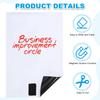 PATIKIL Magnetic Dry Erase Whiteboard Paper, 40"x30", Self-Adhesive, Sticker-Free Wall Paper Sheet with Markers, Magnetic Eraser, and Magnets, White
