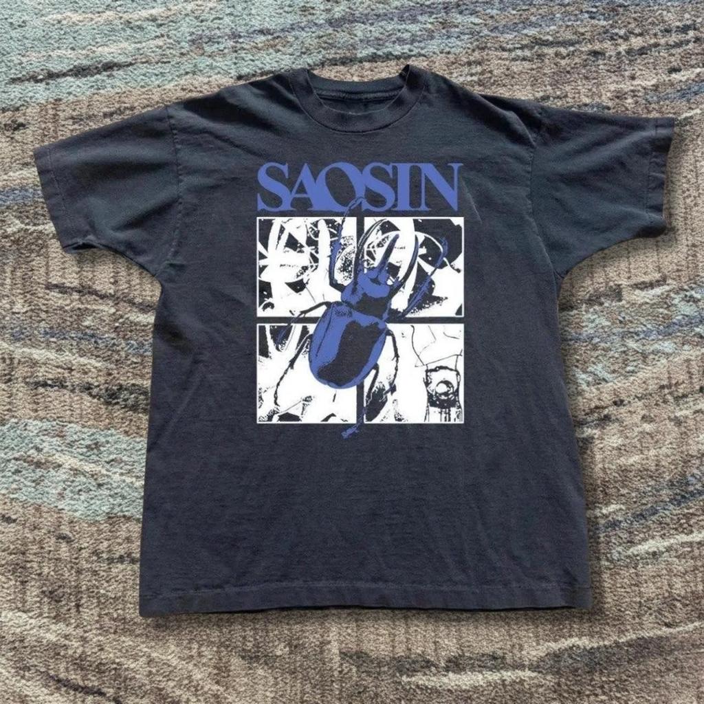 VTG Classic All Size Saosin black graphic tee T Shirt MA366 FREE SHIPPING
